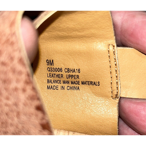 Kork Women's Brown Leather 2" Wedge Sandals 9M Cottage Feminine Comfort Summer - Picture 5 of 7